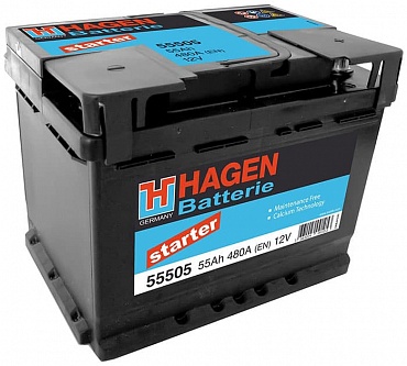 Аккумулятор Hagen 55505 (55 Ah)